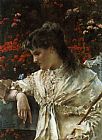 Alfred Stevens Famous Paintings - Reverie